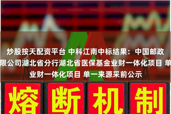 炒股按天配资平台 中科江南中标结果：中国邮政储蓄银行股份